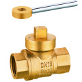 forged brass magnetic lockable ball valve with key brass ball valve with lock